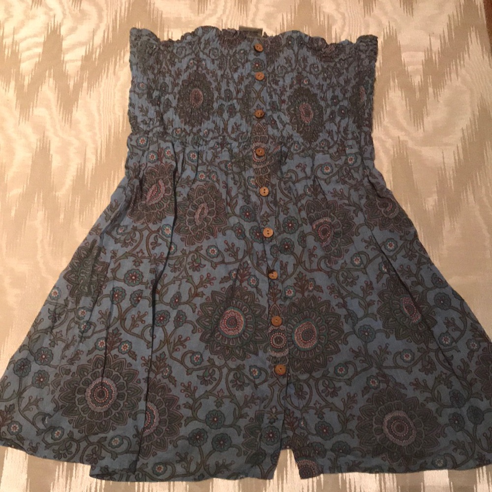 Ethnic print tube top